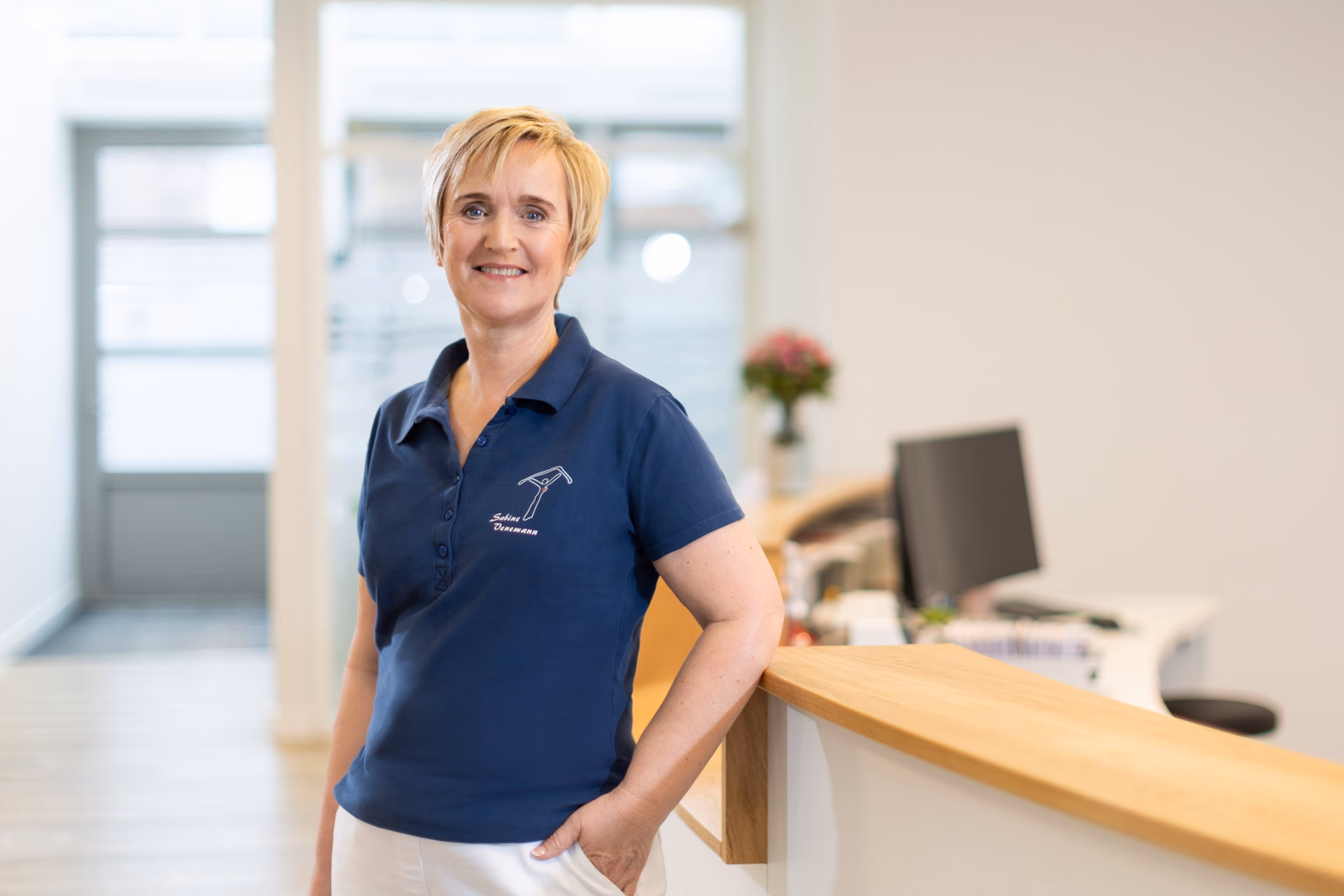 Sabine in der Arztpraxis Reher Lopes